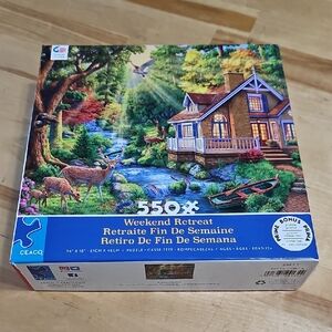 3 for $20 🧩 Weekend Retreat 550 Piece Jigsaw Puzzle - New